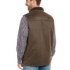 Cripple Creek Men's Chocolate Enzyme Washed Quilted Sherpa Vest -Ariat Store 2000328851 200 P2