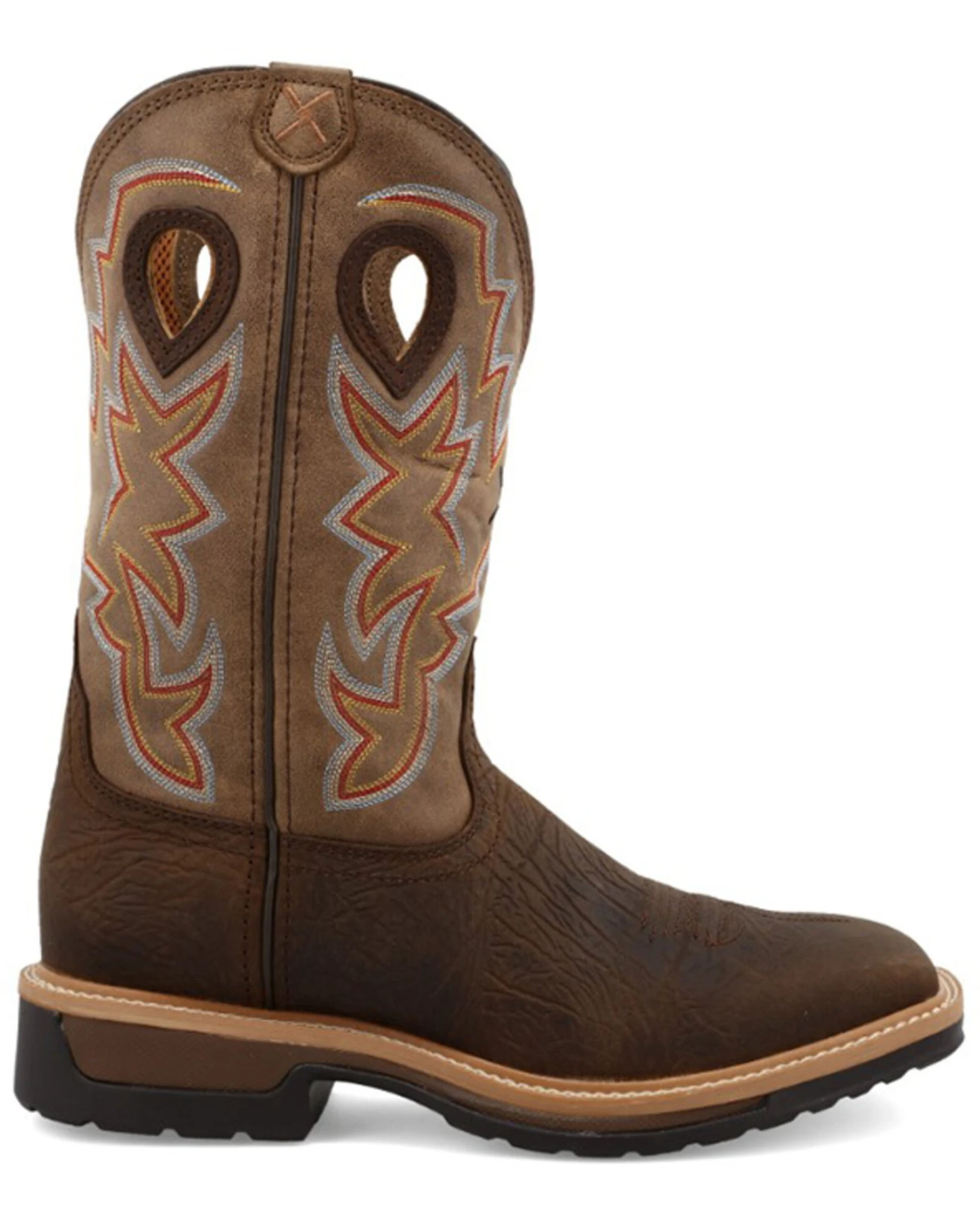 Twisted X Men's Lite Western Work Boots - Broad Square Toe 3 Twisted X Men's Lite Western Work Boots - Broad Square Toe
