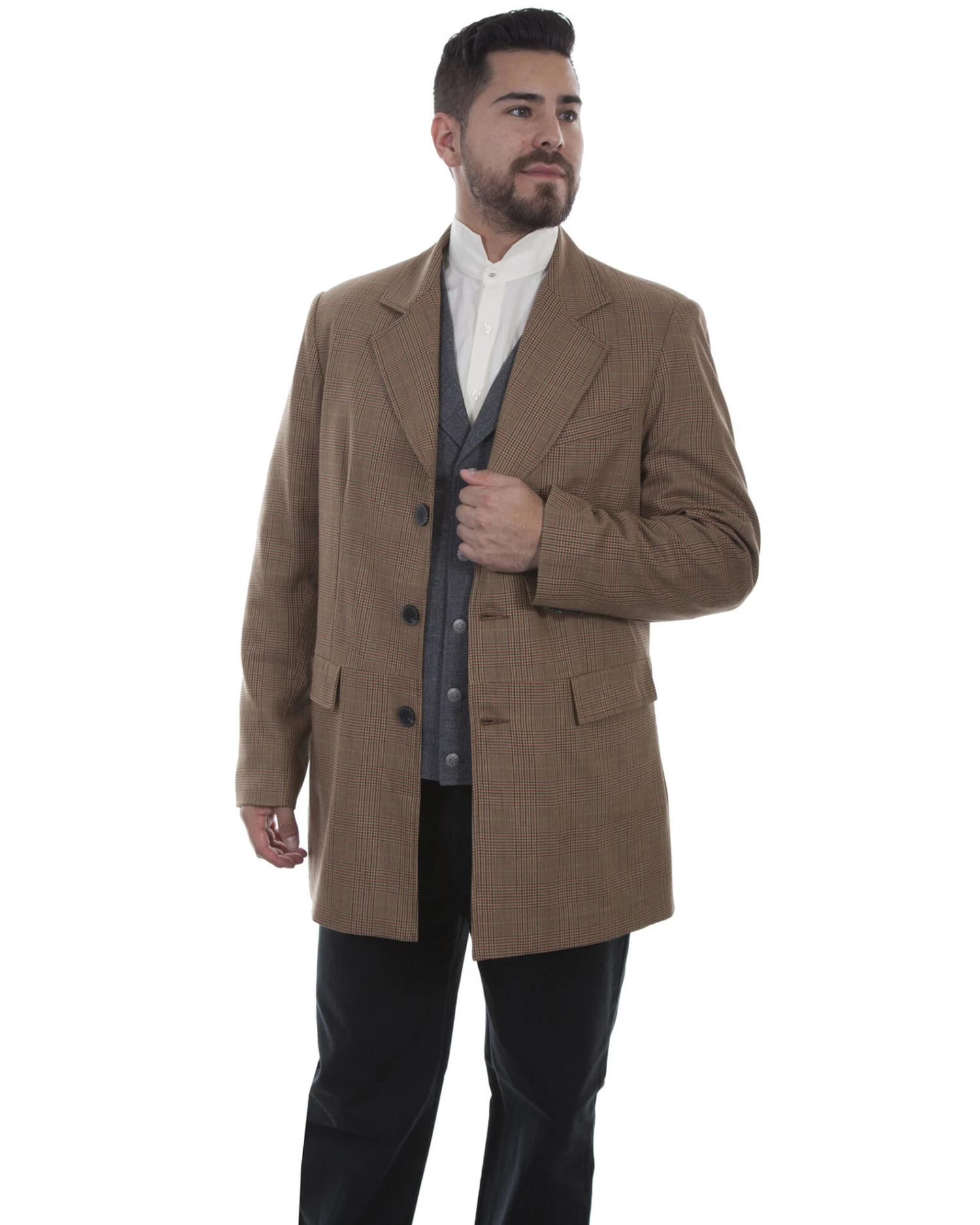 Scully Men's Tan Town Coat 3 Scully Men's Tan Town Coat