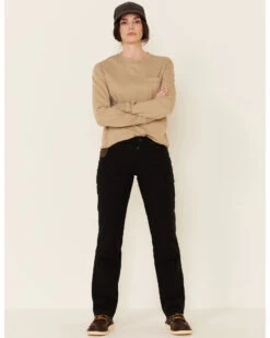 Wrangler Women's Black Ranger Straight Leg Work Pants 8 Wrangler Women's Black Ranger Straight Leg Work Pants -Ariat Store 2000331653 001 P1