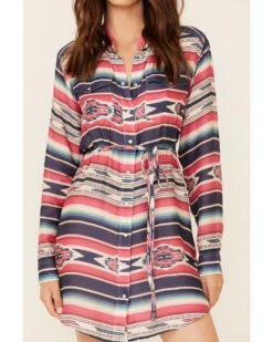 Stetson Women's Southwestern Print Self-Tie Sash Dress -Ariat Store 2000332681 900 P3