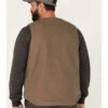 Carhartt Men's Dark Brown Washed Duck Sherpa Lined Vest -Ariat Store 2000336686 200 P4