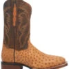 Dan Post Men's Kershaw Exotic Ostrich Skin Western Boots - Broad Square Toe -Ariat Store 2000337937 280 P2