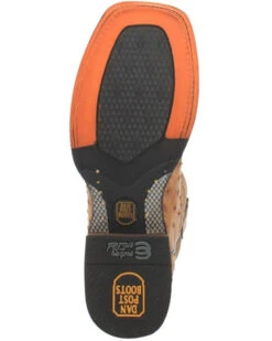 Dan Post Men's Kershaw Exotic Ostrich Skin Western Boots - Broad Square Toe -Ariat Store 2000337937 280 P6
