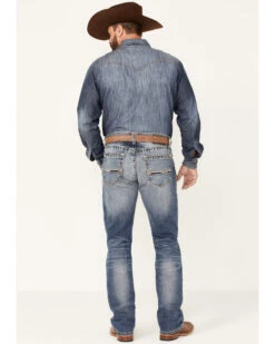 Ariat Men's M4 Dakota Medium Wash Stretch Relaxed Straight Jeans -Ariat Store 2000341795 400 P3