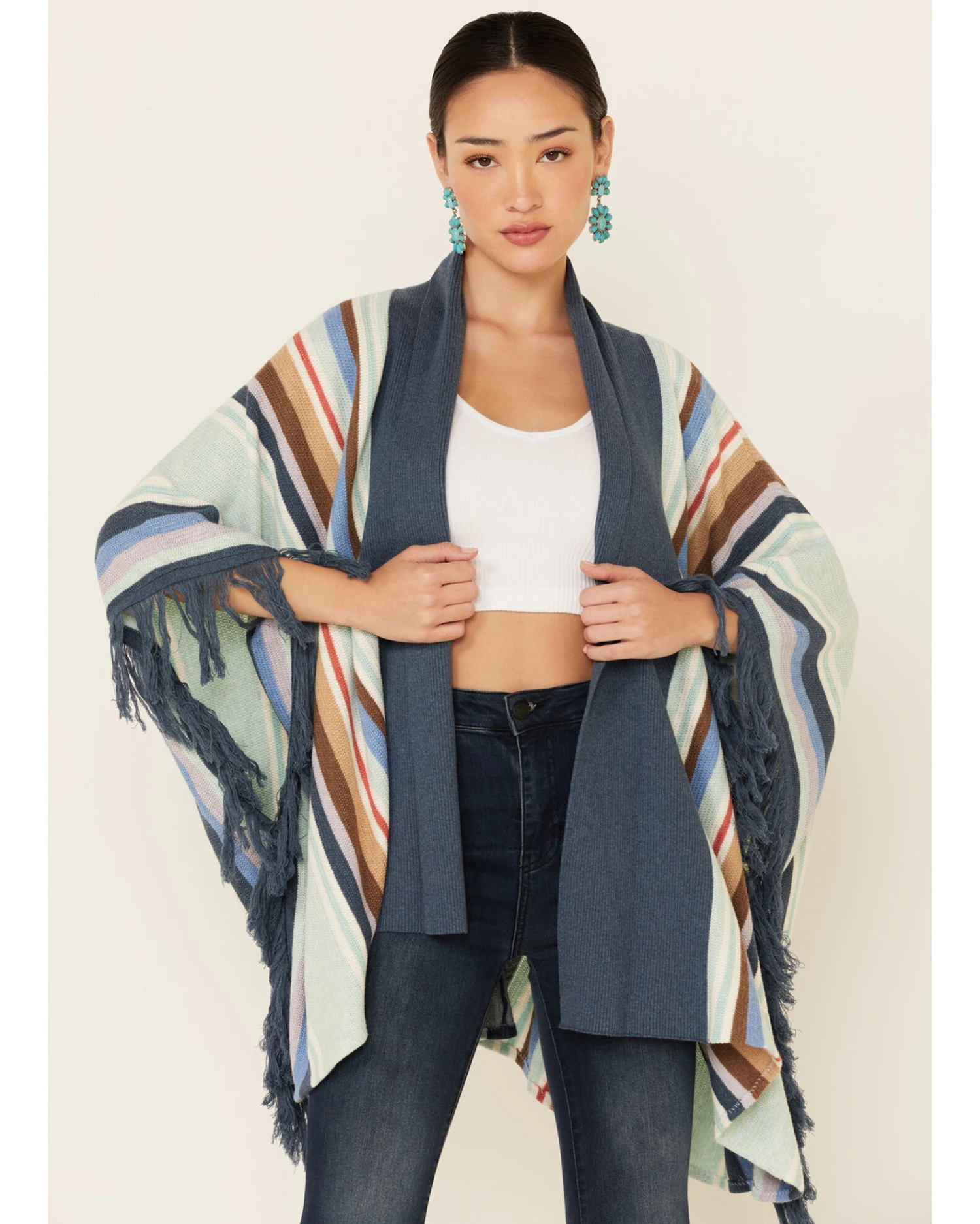 Tasha Polizzi Women's Topaz Ventura Serape Kimono Cardigan 4 Tasha Polizzi Women's Topaz Ventura Serape Kimono Cardigan - Image 2