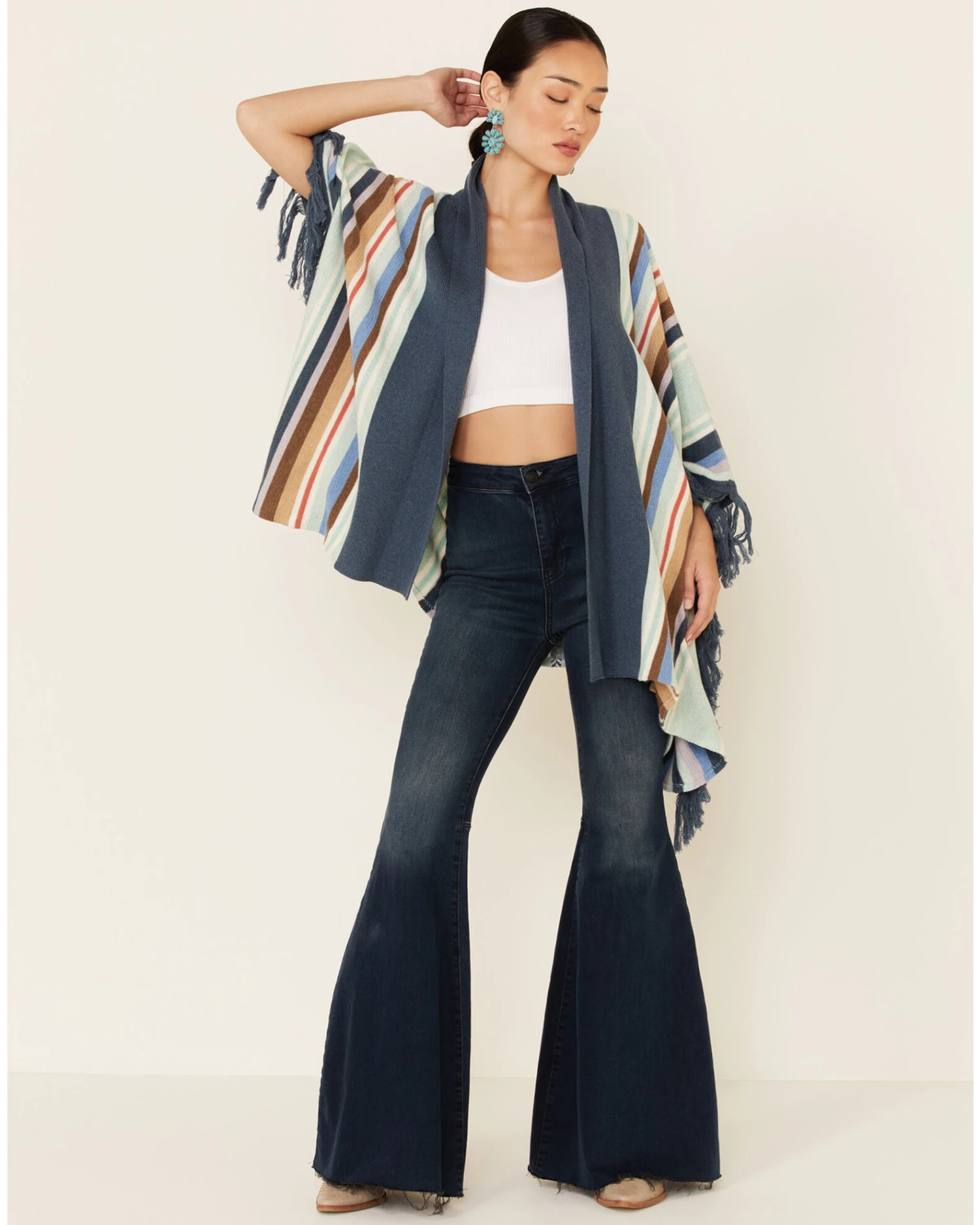 Tasha Polizzi Women's Topaz Ventura Serape Kimono Cardigan 7 Tasha Polizzi Women's Topaz Ventura Serape Kimono Cardigan - Image 5