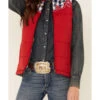 Cruel Girl Women's Red Embroidered Quilted Poly Puffer Vest 2 Cruel Girl Women's Red Embroidered Quilted Poly Puffer Vest -Ariat Store 2000342173 600 P3