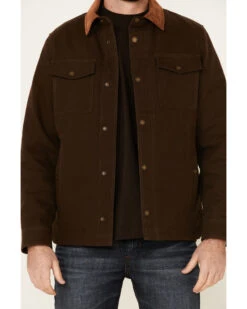 Pendleton Men's Solid Olive Canvas Snap-Down Shirt Jacket 11 Pendleton Men's Solid Olive Canvas Snap-Down Shirt Jacket -Ariat Store 2000344100 924 P3