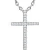 Montana Silversmiths Women's Dazzling In Faith Cross Necklace -Ariat Store 2000345832 040 P1