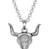 Montana Silversmiths Women's Sky Touched Steer Head Necklace 2 Montana Silversmiths Women's Sky Touched Steer Head Necklace -Ariat Store 2000345922 040 P2