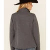 Roper Women's Heather Gray Fleece Zip-Front Softshell Jacket -Ariat Store 2000346314 020 P4