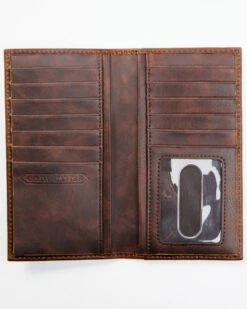 Cody James Men's Brown Rodeo Tooled Leather Wallet