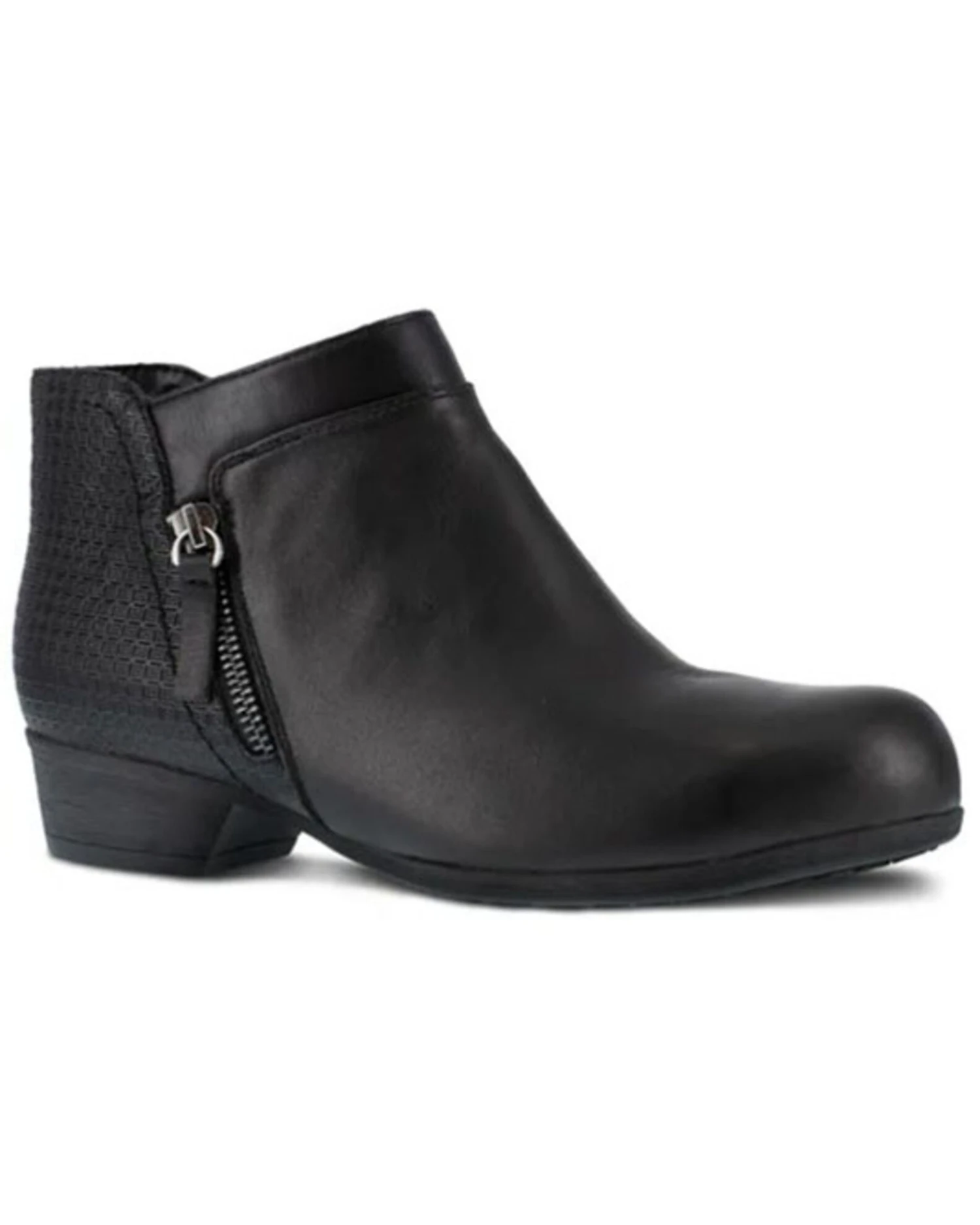 Rockport Women's Black Carly Work Booties - Alloy Toe 3 Rockport Women's Black Carly Work Booties - Alloy Toe