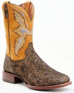 Dan Post Men's Exotic Huachinago Fish Western Boots - Broad Square Toe