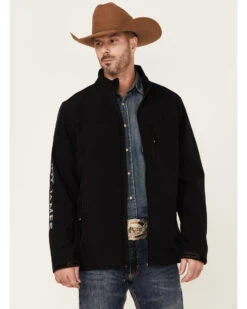 Cody James Core Men's Serape Logo Sleeve Zip-Front Steamboat Jacket -Ariat Store 2000350758 001 P1