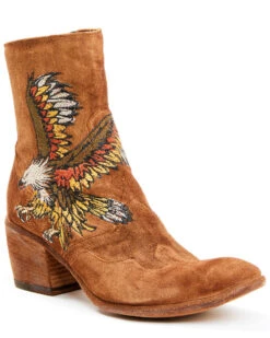 Marco Delli Women's Embroidered Eagle Fashion Booties - Round Toe -Ariat Store 2000353925 235 P1