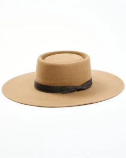 Shyanne Women's 2X Pecan Telescope Wide Brim Wool Felt Western Hat -Ariat Store 2000354841 202 P1