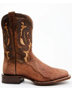 Dan Post Men's Shark Suede Coganc Exotic Western Boots - Broad Square Toe -Ariat Store 2000354885 235 P2