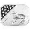 Montana Silversmiths Women's All American Christian Cowboy Silver Belt Buckle -Ariat Store 2000355712 040 P2