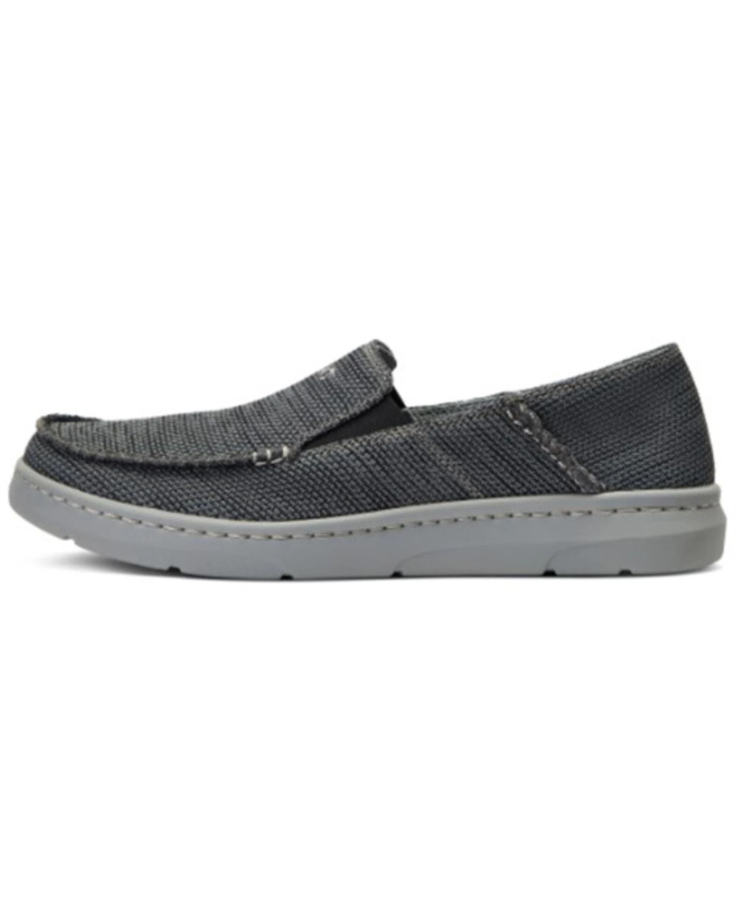Ariat Men's Heather Brown Charcoal 360 Canvas Slip-On Casual Shoe - Moc Toe 7 Ariat Men's Heather Brown Charcoal 360 Canvas Slip-On Casual Shoe - Moc Toe - Image 5