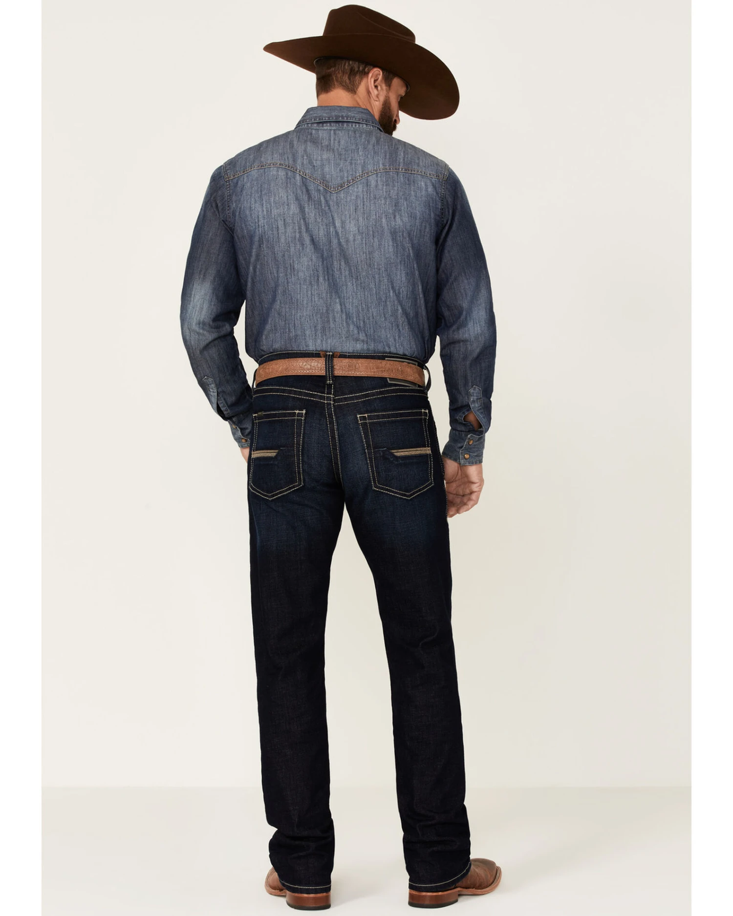 Ariat Men's M5 Newcastle Marshall Dark Wash Stretch Straight Leg Jeans 3 Ariat Men's M5 Newcastle Marshall Dark Wash Stretch Straight Leg Jeans