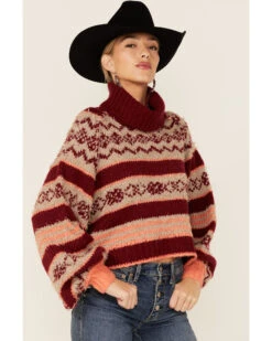 Free People Women's Check Me Out Sweater 9 Free People Women's Check Me Out Sweater -Ariat Store 2000357138 600 P2
