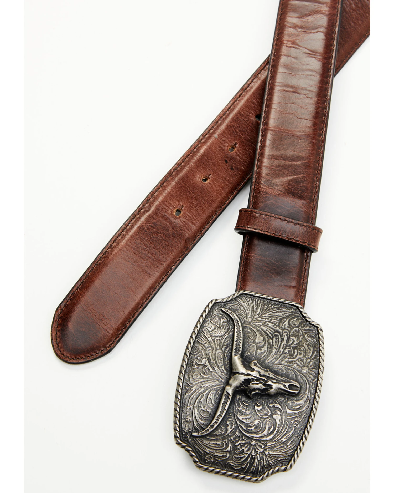 Cody James Men's Longhorn Scroll Buckle Belt 4 Cody James Men's Longhorn Scroll Buckle Belt - Image 2