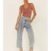 Wishlist Women's Acid Wash Tie Waist High Rise Jeans 1 Wishlist Women's Acid Wash Tie Waist High Rise Jeans -Ariat Store 2000359693 400 P1