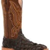 Durango Men's Exotic Pirarucu Skin Western Boots - Broad Square Toe -Ariat Store 2000359779 201 P1