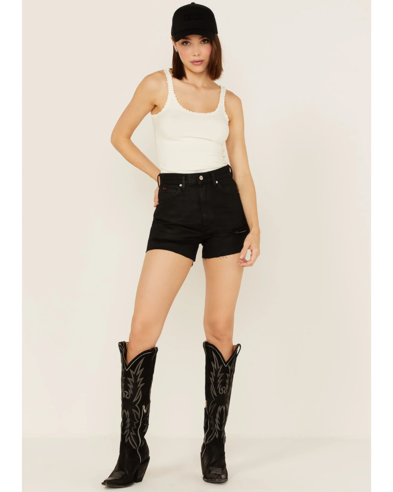 Wrangler X Fender Women's High Rise Festival Shorts 4 Wrangler X Fender Women's High Rise Festival Shorts - Image 2