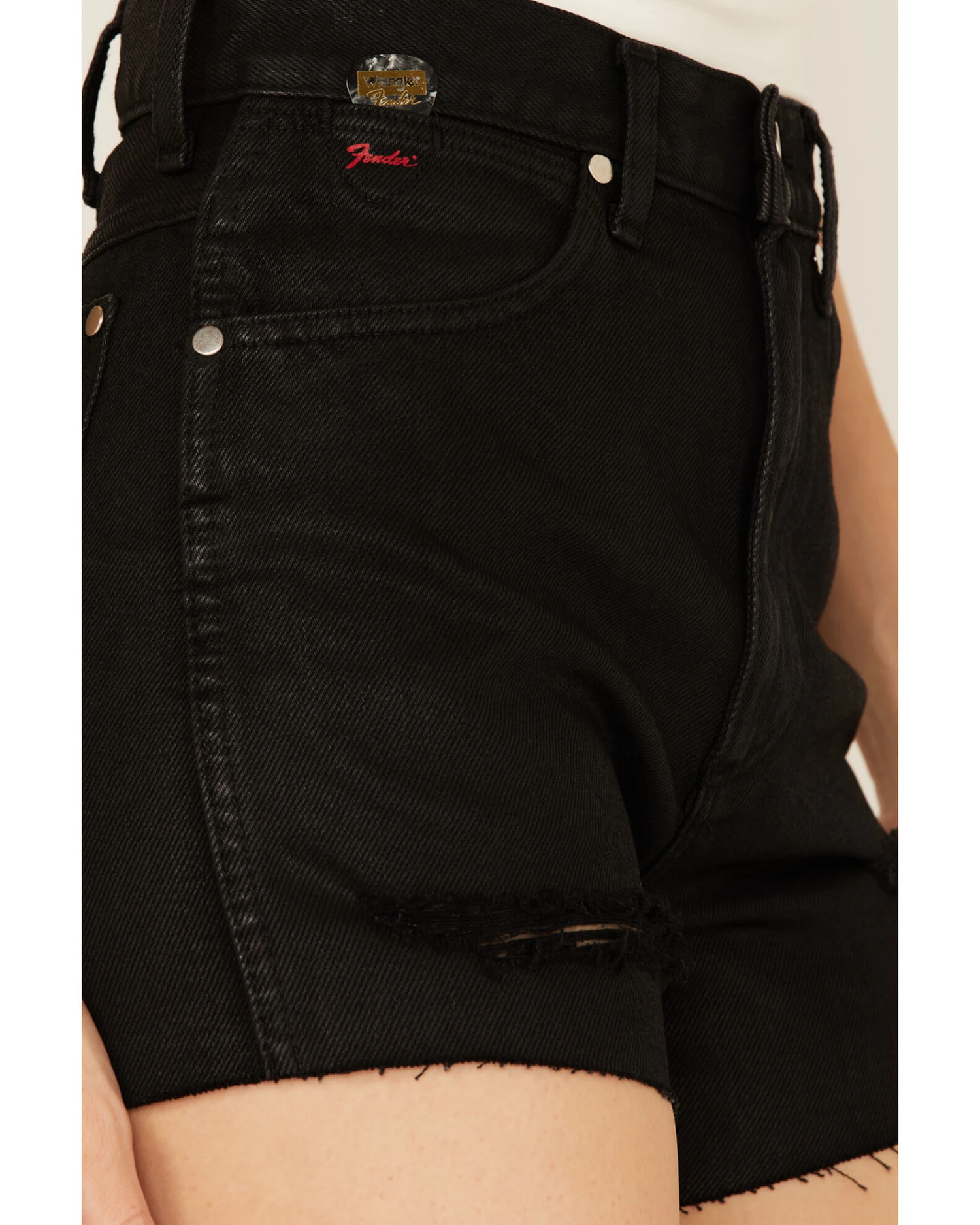 Wrangler X Fender Women's High Rise Festival Shorts 5 Wrangler X Fender Women's High Rise Festival Shorts - Image 3