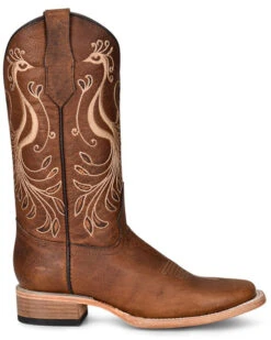 Corral Women's Peacock Embroidery Western Boots - Broad Square Toe -Ariat Store 2000361039 200 P2