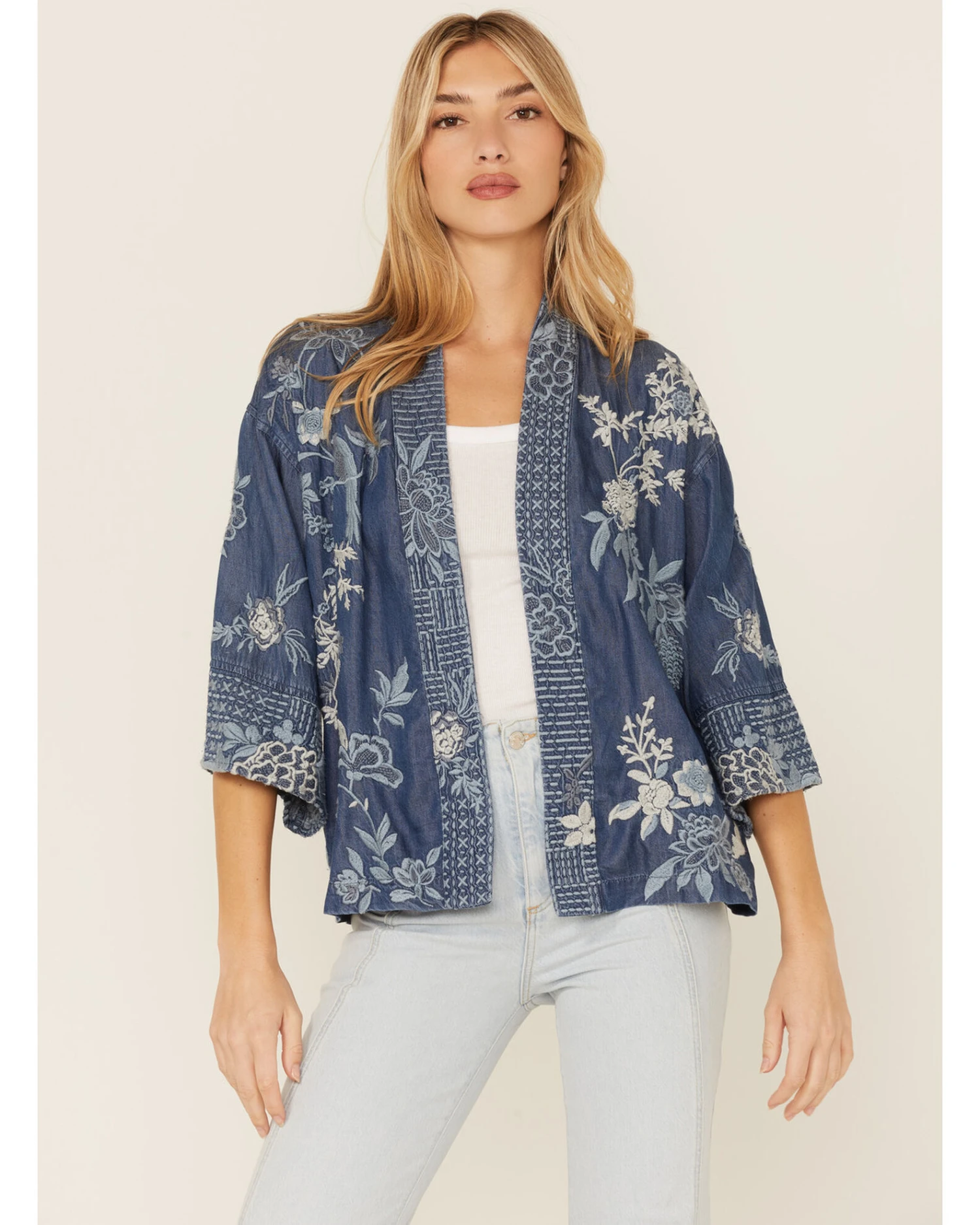 Johnny Was Women's Jacqueline Cropped Kimono 5 Johnny Was Women's Jacqueline Cropped Kimono - Image 3