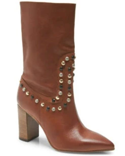 Free People Women's Dakota Heel Studded Leather Western Boots - Pointed Toe -Ariat Store 2000362983 200 P1