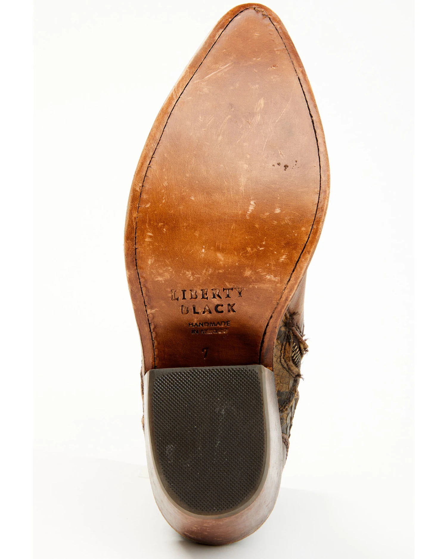 Liberty Black Women's Mosil Faux Snake Zipper Western Fashion Booties - Round Toe 5 Liberty Black Women's Mosil Faux Snake Zipper Western Fashion Booties - Round Toe - Image 3