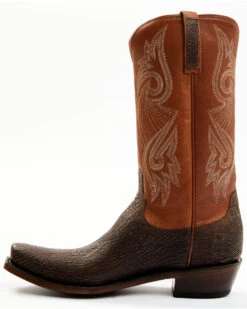 Lucchese Men's Exotic Shark Cowhide Western Boots - Square Toe -Ariat Store 2000364797 200 P3