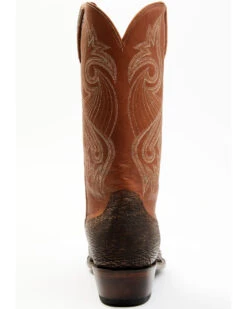 Lucchese Men's Exotic Shark Cowhide Western Boots - Square Toe -Ariat Store 2000364797 200 P5