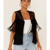 Maggie Sweet Women's Guajira Floral Fringe Vest 2 Maggie Sweet Women's Guajira Floral Fringe Vest -Ariat Store 2000365859 001 P1