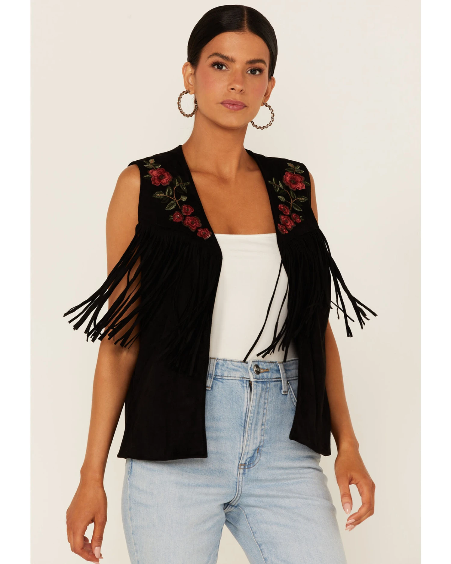 Maggie Sweet Women's Guajira Floral Fringe Vest 3 Maggie Sweet Women's Guajira Floral Fringe Vest