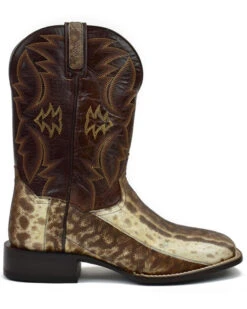 Dan Post Men's Karung Snake Brown Exotic Western Boots - Broad Square Toe -Ariat Store 2000366820 200 P2