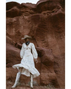 Jen's Pirate Booty Women's Eyelet Lace Rooftop Skirt Dress 10 Jen's Pirate Booty Women's Eyelet Lace Rooftop Skirt Dress -Ariat Store 2000367184 101 P1