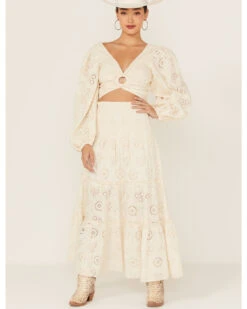 Jen's Pirate Booty Women's Eyelet Lace Rooftop Skirt Dress 9 Jen's Pirate Booty Women's Eyelet Lace Rooftop Skirt Dress -Ariat Store 2000367184 101 P2