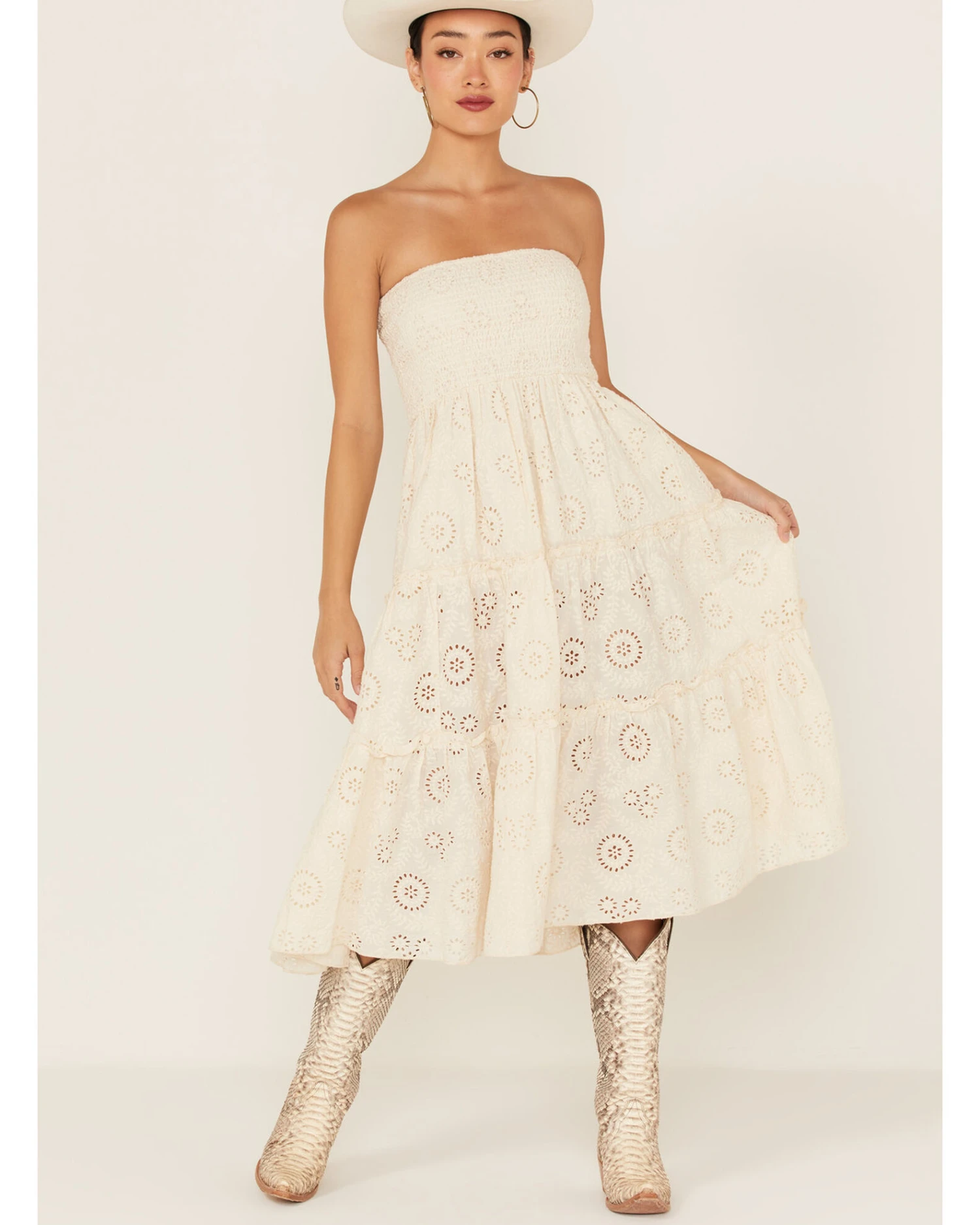 Jen's Pirate Booty Women's Eyelet Lace Rooftop Skirt Dress 4 Jen's Pirate Booty Women's Eyelet Lace Rooftop Skirt Dress - Image 2