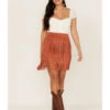 Idyllwind Women's Chestnut Trail Faux Suede Skirt 2 Idyllwind Women's Chestnut Trail Faux Suede Skirt -Ariat Store 2000367320 202 P1