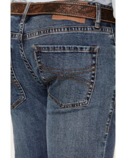 Hooey By Rock & Roll Denim Men's Revolver Medium Wash Reflex Stretch Slim Straight Jeans -Ariat Store 2000367639 203 P2