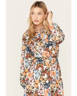 Show Me Your Mumu Women's Cait Butterfly Print Midi Dress 8 Show Me Your Mumu Women's Cait Butterfly Print Midi Dress -Ariat Store 2000368260 900 P2