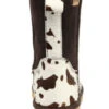 Superlamb Women's Turano Cow Print Real Hair-On Casual Pull On Boots - Round Toe -Ariat Store 2000368489 240 P5