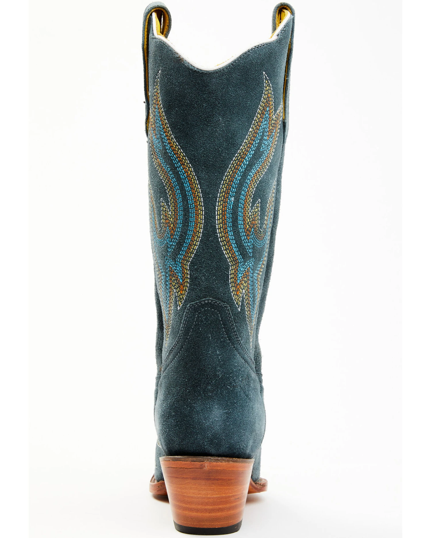 Planet Cowboy Women's Steel My Blues Psychedelic Suede Leather Western Boot - Snip Toe 6 Planet Cowboy Women's Steel My Blues Psychedelic Suede Leather Western Boot - Snip Toe - Image 4