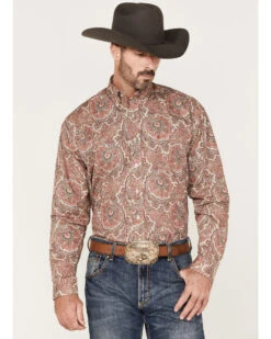 Stetson Men's Paisley Print Long Sleeve Button Down Western Shirt 9 Stetson Men's Paisley Print Long Sleeve Button Down Western Shirt -Ariat Store 2000370662 600 P1